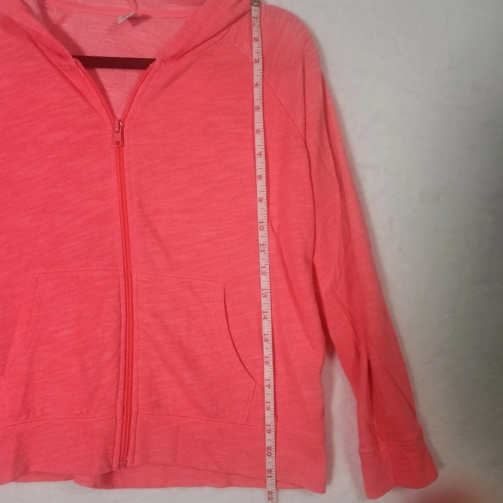 Old navy girls zip up hooded jacket. Size Extra large 14